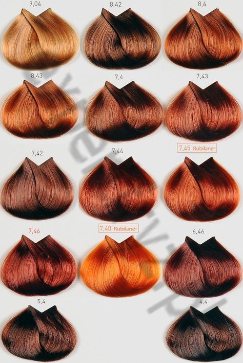 9.04 Loreal Hair Dye, Blonde Hair Products, Hair Dye Color Chart, Loreal Hair, Ginger Hair Color, Hair Color Chart, Hair Color Auburn, Copper Hair Color, Icy Blonde