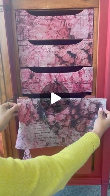 Redesign with Prima®️ on Instagram: "🌹 Behold this stunning decoupage transformation! 🌟 @click2restore worked their magic using the exquisite Flower Market Decoupage Tissue Paper. 💖

We're loving all the vibrant pink and red projects< are you?
Products used: Flower Market Tissue Paper - 645335" Decoupage Tissue Paper Furniture, Modge Podge Projects, Paper Furniture, Decoupage Tissue Paper, Redesign With Prima, Modge Podge, Pink And Red, Flower Market, Tissue Paper