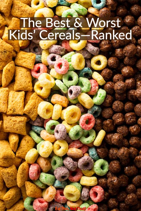 We compared some of the sugariest kids' cereals to some of the more nutrient-dense ones to determine the best and worst. #bestandworst #cereal #rankedfoods #kidfood #breakfastfood Diet Breakfast Ideas, Low Fodmap Diet Plan, Medicinal Foods, Ground Beef And Noodles, Low Fodmap Meals, Fodmap Breakfast, Intermittent Fasting Tips, Cereal Breakfast, Fodmap Meals