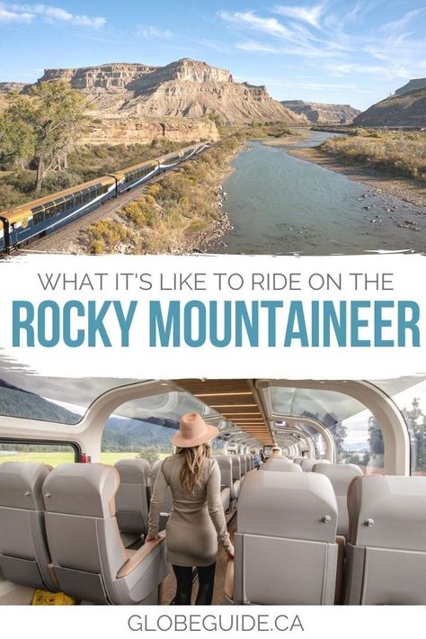 The Rocky Mountaineer train has multi-day trips that give passengers a front row seat to breathtaking scenery in the Canadian Rockies and American Southwest. Train travel | USA travel | Luxury Travel | Travel in Canada | Rocky Mountains Train Travel Usa, Rocky Mountaineer Train, Travel In Canada, Rocky Mountaineer, Train Trip, Breathtaking Scenery, Train Tour, Turks Caicos, Travel Luxury