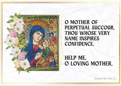 #Mother #peretual #Succour #confidence Perpetual Succour, Religious Books, Religious Quotes, Trust God, Faith Quotes, Help Me, Confidence, Quotes