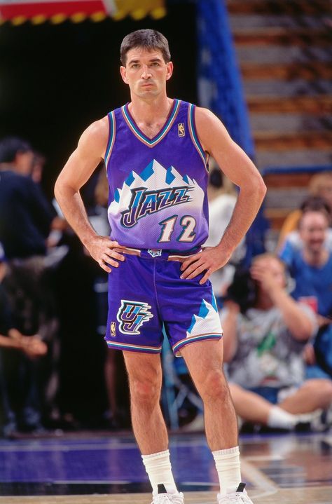 Utah Jazz - John Stockton All Nba Players, Nba Moments, Vintage Sports Clothing, Utah Jazz Basketball, Big Wallpaper, Gonzaga Basketball, Retro Ball, Basketball Outfit, Kobe Jordan