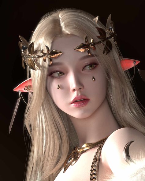 Magician - ZBrushCentral Elf Fanart, Mroczny Elf, Sketch Face, Elf Cosplay, Elf Characters, Elves Fantasy, Elf Art, Girl Elf, Girl Character