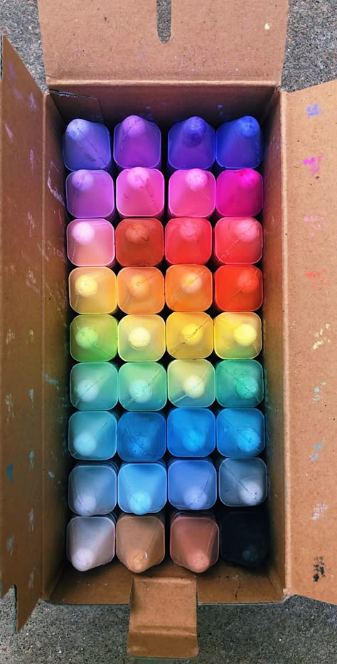 Bright Colorful Aesthetic, Chalk Aesthetic, Chalk Rainbow, Fun Chalk Art, Sidewalk Chalk Art, Colorful Aesthetic, Chalk Drawings, Rainbow Aesthetic, Sidewalk Chalk