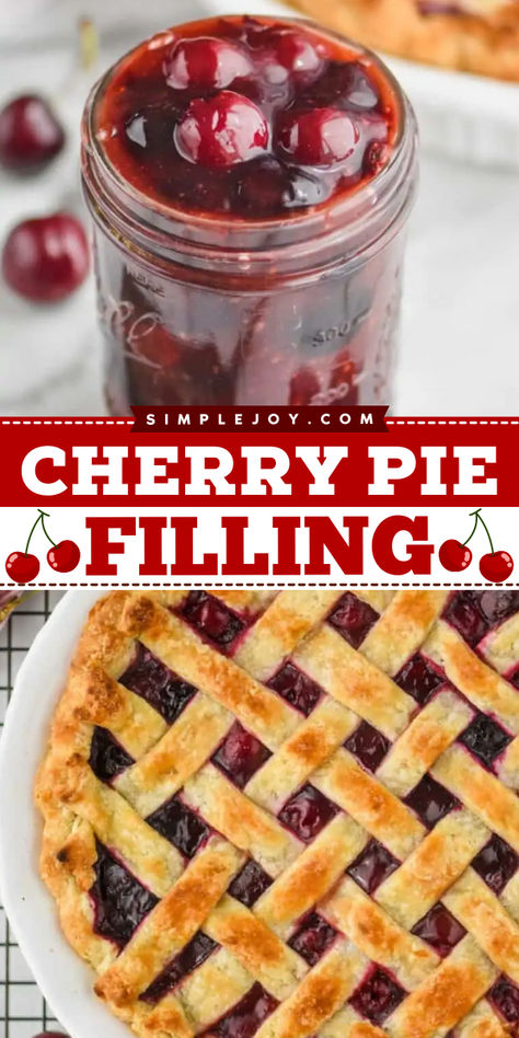 This Cherry Pie Filling recipe is a keeper! It is so simple to make and will become a family treasure. Home Made Cherry Pie Filling Recipe, Homemade Cherry Pie Filling Recipes Easy, Diy Cherry Pie Filling, Cherry Enchiladas, Cherry Tomato Pie, Cherry Pie Filling Recipes Easy, Cherry Pie Filling Recipe, Homemade Cherry Pie Filling, Cherry Pie Filling Recipes