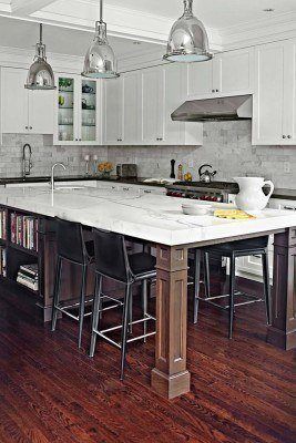 Kitchen Island Ideas-02-1 Kindesign Kitchen Extension With Island, White Marble Kitchen Island, Dream Kitchen Island, Kitchen With Long Island, Granite Kitchen Island, Traditional Kitchen Island, Kitchen Center Island, Marble Kitchen Island, White Marble Kitchen