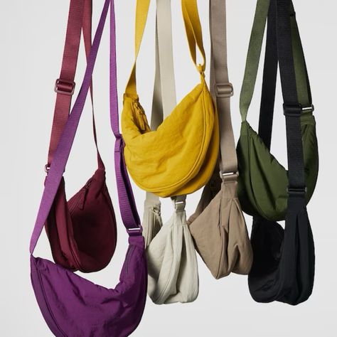 UNIQLO Round mini shoulder bag. Crossbody bag, Fanny pack, colors, purple, yellow, cream, nude, green, black, red, beige Follow my shop @saly on the @shop.LTK app to shop this post and get my exclusive app-only content! #liketkit #LTKunder50 #LTKitbag #LTKtravel @shop.ltk https://liketk.it/4chz4 Packing Carry On Only, Lightweight Handbags, Uniqlo Bags, Hobo Crossbody Bag, Jean Large, Crochet Collection, Shoulder Pain, Fashion Wishlist, Mini Shoulder Bag