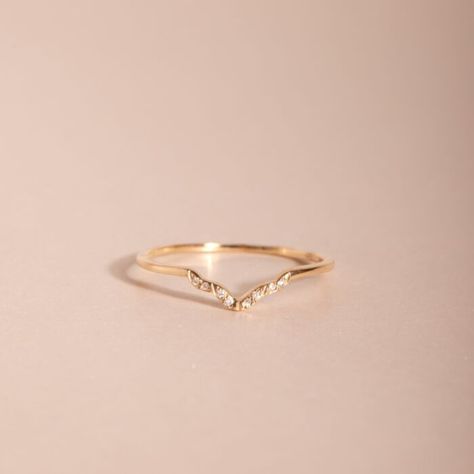 Arch Ring, Wedding Ring Stack, Sofia Zakia, Dainty Wedding Band, Curved Ring, Minimalist Diamond Rings, Mothers Day Rings, Rings Personalized, Contour Wedding Band