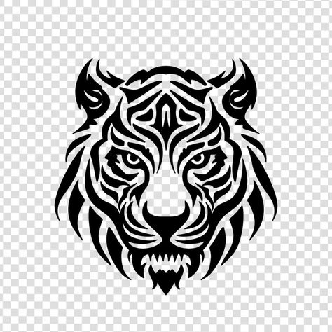 Tiger Logo Design, Tiger Outline, Papercut Design, Lion Head Logo, Logo Animal, Bike Stickers, Tiger Logo, Photoshop Art, Stencil Art