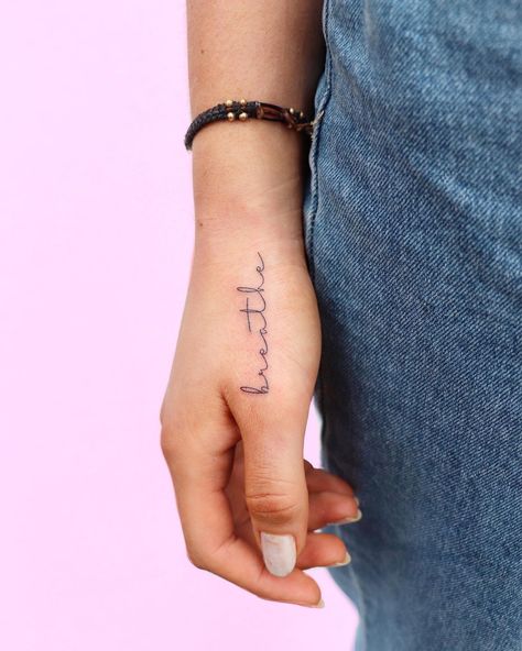 Tattoos For Women Empowerment, Word Tattoos On Arm, Confidence Tattoo, Just Breathe Tattoo, Remember To Breathe, Empowering Tattoos, Freedom Tattoos, Small Tattoos For Women, Cool Small Tattoos