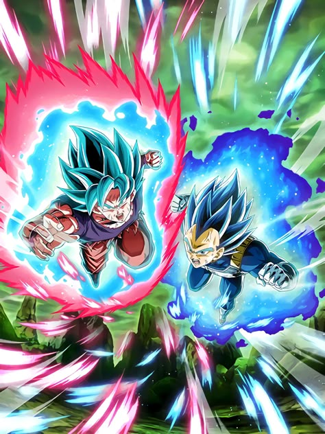 Dragon Ball Wallpaper, Dokkan Battle, Goku Y Vegeta, Ball Wallpaper, Dragon Ball Super Artwork, Goku And Vegeta, Goku Vegeta, Dragon Ball Wallpapers, Dragon Ball Goku