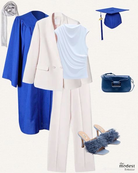 High School Graduation Outfits, Women Graduation Outfit, Hijab Graduation Outfit, Phd Outfit, Graduation Outfit Ideas Black Women, Graduation Outfit Ideas Black, Graduation Outfits For Mothers, Graduation Outfit Ideas Hijab, Black Women Graduation