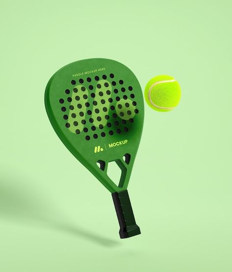 PSD green paddle and ball mockup | Premium Psd #Freepik #psd Thandiwe Muriu, Museum Party, Thesis Presentation, Paddle Tennis, Paddle Ball, Rat Fink, Paddle Sports, Birthday Wishlist, Graphic Design Branding