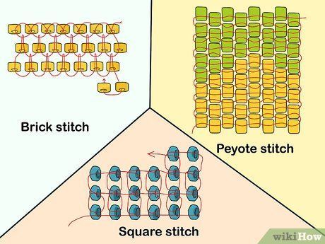 How to Learn Bead Weaving Basics: 11 Steps (with Pictures) Beading Stitches, Glass Bead Crafts, Miyuki Beads Pattern, Bracelets Tutorial, Seed Bead Crafts, Felt Beads, Bead Weaving Tutorials, Beadwork Designs, Beaded Earrings Tutorials