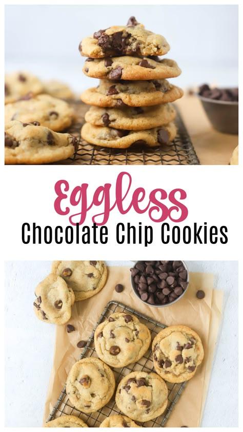 Eggless Appetizers, Eggless Pumpkin Pie Recipe, Egg Free Chocolate Chip Cookies, Cinnamon Rolls Vegan, Cookies Without Eggs, Maple Icing, Healthy Cinnamon Rolls, Eggless Cookie Recipes, Simple Chocolate Chip Cookie Recipe