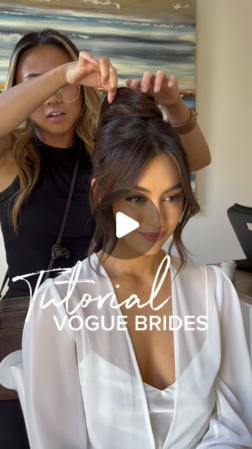 Bridal Dark Hair, Face Framing Updo Wedding, Brides Ponytail Hairstyles, Face Framing Bridal Hair, High Bun With Front Pieces Out, Mid Height Bun, Face Framing Ponytail, Veil Placement Updo, Ponytail With Face Framing