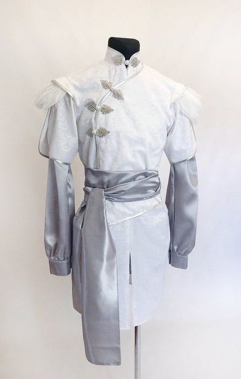 Formal Fantasy Clothes Male, Fantasy Wedding Clothes Male, Elven Costume Male, Elven Robes Male, Elven Aesthetic Male, White Robes Fantasy Male, White Fantasy Outfit Male, Formal Fantasy Outfits Male, Man In Wedding Dress