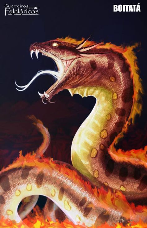 Fire Serpent, Fire Snake, Dead Animals, Beast Creature, Snake Art, Cool Monsters, Dnd Monsters, Fantasy Beasts, A Dragon