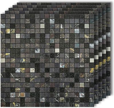 Peel and Stick Tile Back splash Kitchen Wall Decor Aluminum Surface Metal Mosaic Peel And Stick Tile Backsplash, Backsplash For Kitchen, Metal Mosaic, Mosaic Tile Stickers, Stick Tile Backsplash, Tile Stickers Kitchen, Peel Stick Backsplash, Metal Mosaic Tiles, Metallic Backsplash