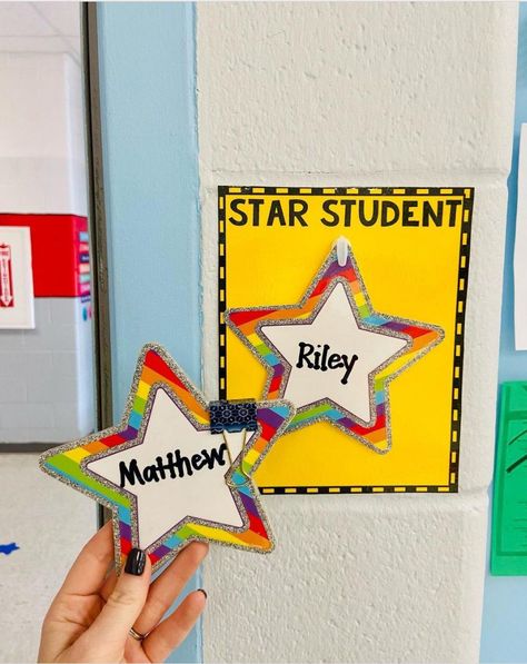 Line Leader Chart, Star Student Board, Star Student Poster, Star Themed Classroom, Teaching Hacks, Student Posters, Stars Classroom, Student Of The Week, Student Board