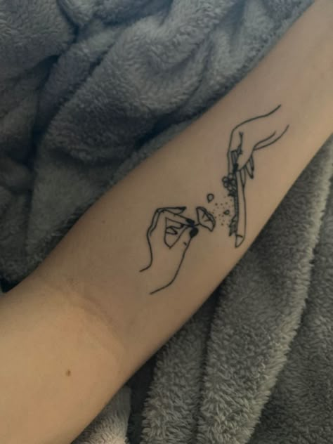 Pothead Matching Tattoos, Marajuana Tattoos Ideas, Matching Smoker Tattoos, Smoker Tattoos For Women, Tattoo Ideas For Stoners, Pothead Tattoo, Smokers Tattoo, Tattoos For Stoners, Best Buds Tattoo