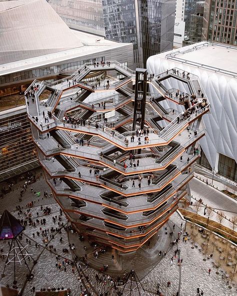 Stair Workout, New York Visit, Stairs Workout, Thomas Heatherwick, New York City Photos, Stairs Architecture, Nyc Fall, New York Pictures, No Gym