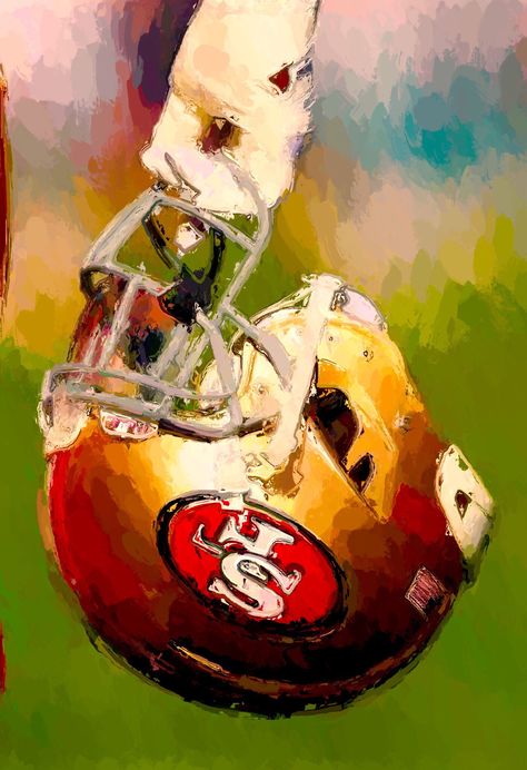 San Francisco 49ers Art, Sports Cave, 49ers Nation, 49ers Pictures, Diy Christmas Gift Ideas, Nfl 49ers, Christmas Drawings, Joe Montana, 49ers Football