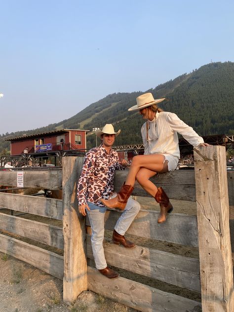 Montana Rodeo Outfit, Flowy Skirt And Boots Outfit, Jackson Hole Photoshoot, Colorado Spring Outfit, Jackson Hole Rodeo Outfit, Outfits With Cowboy Boots And Jeans, Jackson Hole Summer Outfit, Jackson Hole Aesthetic, Wyoming Outfit Summer