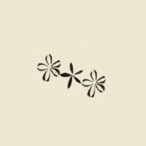 Tattoo Marker Ideas Easy, Small Tattoo Flowers, Cute Hawaiian Tattoos, Mediterranean Tattoo Ideas, Long Vertical Tattoo, Tiny Cute Tattoos, Muster Tattoos, Handpoke Tattoo, Petite Tattoos