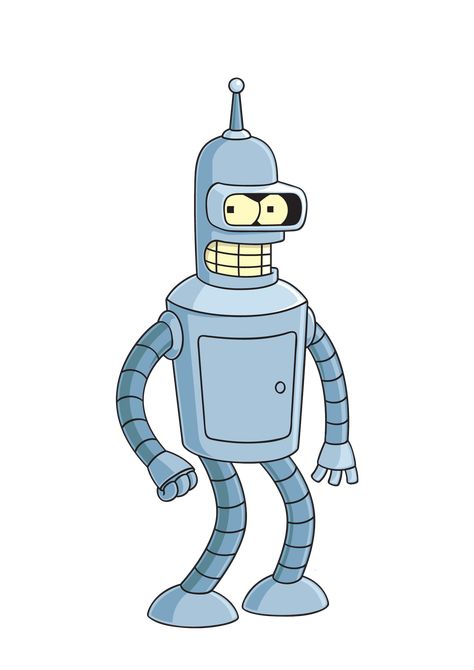 Futurama Robot, Futurama Characters, Futurama Bender, Bender Futurama, Happy Clipart, Matt Groening, Transparent Image, Famous Cartoons, Futurama