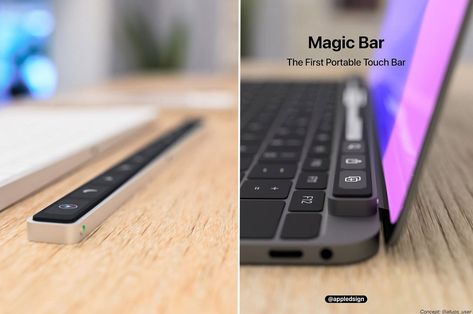 The innovative new MacBook Pro models released this year have dropped the infamous Touch Bar in favor of a row of physical function keys. A... Wordmark Logo Typography, Macbook Pro Touch Bar, Predictive Text, New Macbook Pro, Macbook Accessories, Magic Bars, Apple Technology, Newest Macbook Pro, Work Routine