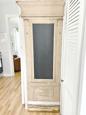 Refrigerator Make Over Repurposed Refrigerator Ideas, Fridge Cover Ideas, Refrigerator Makeover, Dental Molding, Refrigerator Ideas, Junk Chic Cottage, Refrigerator Cabinet, Stainless Steel Cleaner, Design Assistant