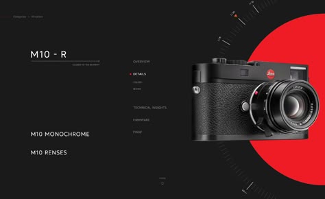 Leica M System, More than perfect on Behance Product Infographic Design, Game Poster Design, Camera Website, Site Banner, Presentation Website, Ui Ux Website, 잡지 레이아웃, Creative Website Design, Blank Sign