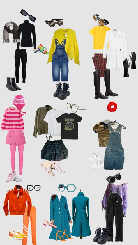 Despicable Me Diy Gru Costume Despicable Me, Margot Despicable Me Costume, Despicable Me Inspired Outfit, Preppy Minion Costume, Despicable Me Sisters Costume, Gru Outfit Despicable Me, Diy Despicable Me Costume, Despicable Me Outfits, Lucy Despicable Me Costume