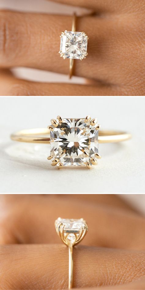 Princess cut engagement rings