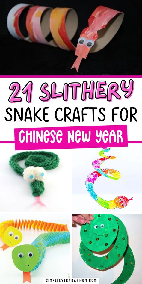 Are you looking to add a slithering twist to your kids craft time? Snake crafts for kids are a fantastic way to engage your little ones and spark their creativity. These fun kids projects are perfect for parents, teachers, and caregivers who want to engage young learners and provide them with hours of entertainment. For even more imaginative fun, be sure to check out our wide range of animal crafts for kids and our lunar new year crafts and all our february crafts for kids. Lunar New Year Prek Crafts, Chinese New Year 2025 Snake Crafts, Chinese New Year Art And Craft Snake, Lunar New Year Arts And Crafts For Kids, Chinese New Year Snake Crafts For Kids, Snake Craft For Toddlers, Lunar New Year Snake Craft Preschool, Chinese New Year Snake Craft For Toddlers, Chinese New Year Art For Kids Snake