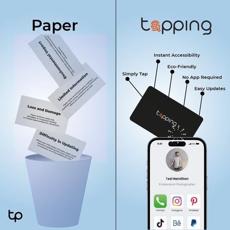 paper business card vs tapping digital business card that has so much benefits Booklet Cover Design, Card Ui, Simple Business Cards, Digital Business Card, Waste Paper, Web App Design, Web App, Paper Cards, Social Media Post