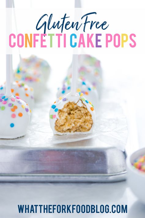 Cake Pop Recipe From Scratch, Confetti Cake Pops, Healthy Birthday Treats, Gluten Free Cake Pops, Classic Birthday Cake, Gluten Free Cake Mixes, Make Cake Pops, Cake Pops Recipe, Cake Pop Tutorial