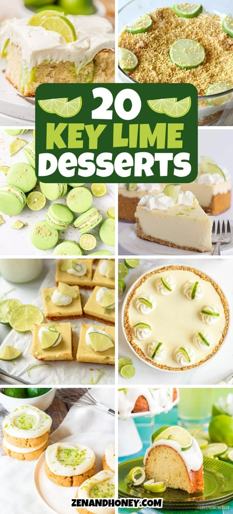 Choose from the best easy key lime desserts other than key lime pie! Easy, citrusy and fun key lime dessert recipes - from key lime pie bars, key lime poke cake, to even delicious key lime cookies there's something for every taste! Triple Key Lime Pie Recipe, Pillsbury Key Lime Pie Bars, Key Lime Pie Tiramisu, Key Lime Cake Truffles, Easy Key Lime Recipes, Easy Key Lime Pie Bars, Frozen Key Lime Dessert, Dessert With Lime, Key Lime Brownies