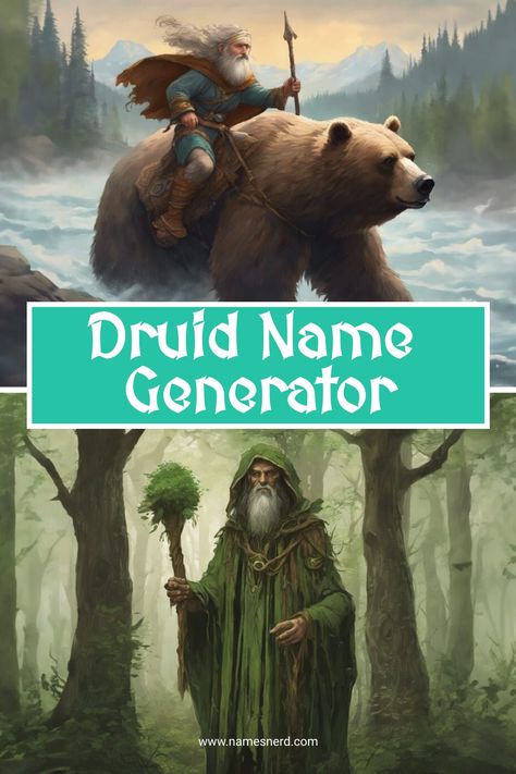 Channel nature’s power with our Druid Name Generator. Mystical, earthy names to ground your characters in the ancient world. Druid Magic Items, Druid Names Female, Dnd Druid Aesthetic, Druid Transmog, D&d Druid, Dnd Druid Character Design, Druid Names, Earthy Names, Druid Aesthetic