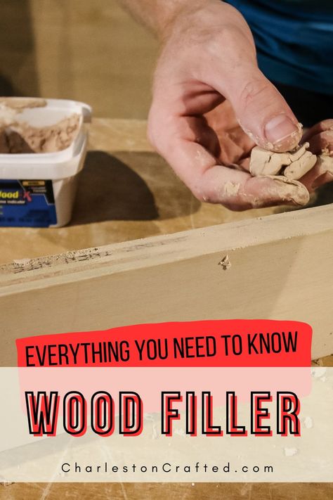 Master the art of DIY woodworking with our ultimate guide to wood fillers! 🛠️ Discover when and how to use wood filler effectively, and learn the differences between wood filler, caulk, spackle, bondo, and wood putty. Find the best wood fillers on the market, explore stainable options, and get expert tips on applying and staining wood filler for flawless results. 🪵🎨 Take your projects to the next level with our curated selection of top-notch wood fillers and must-have tools! How To Use Wood Filler, Wood Filler Before And After, Furniture Refinishing Ideas, Creative Woodworking Ideas, Wood Fillers, Custom Dining Table, Simple Bookshelf, Repurpose Furniture, Sanding Wood