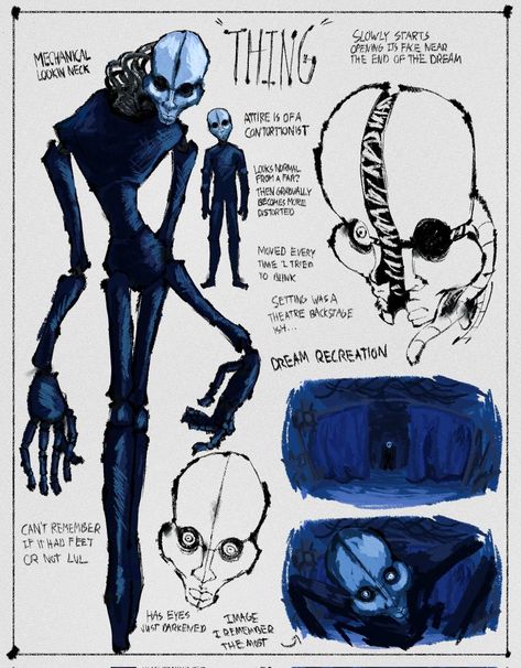 Ghost Body Drawing, Skull Creature Character Design, Haunted Character Design, Shadow Magic Concept Art, Creepy Puppet Art, Scp Character Design, Human Monster Design, Fear Character Design, 3 Eyed Character Design