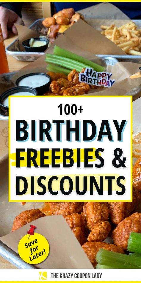 102 Best Birthday Freebies, Rewards Free Stuff On Your Birthday, Birthday Discounts, Freebies On Your Birthday, Birthday Hacks, Restaurant Birthday, Free Mail Order Catalogs, Birthday Deals, Get Free Stuff Online, Mail Order Catalogs