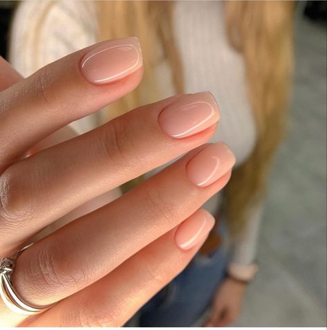 Natural Nails Short Coffin, Simple Shellac Nails Natural, Dip Powder Nails Natural Short Square, Natural Acrilyc Nails Short, Short Healthcare Nails, Really Short Nails Natural, Basic Manicure Natural, Short Rubber Gel Nails, Natural Acyrilics Nails Short