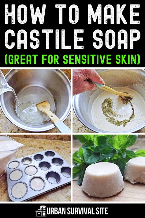 Soft Soap, Diy Castile Soap Recipes, Castille Soap Recipes, Make Your Own Soap, Simple Soap Recipes, Homemade Toiletries, Basic Soap Recipe, Homemade Castile Soap, How To Make Soap Without Lye