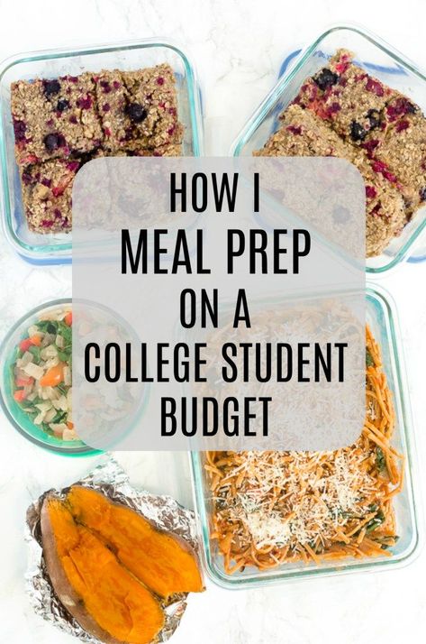 Healthy meal prepping on a college budget! College Meal Planning, Dorm Meals, College Meal Prep, Healthy Meal Prepping, Healthy College Meals, Cheap Meal Prep, College Meal, College Budget, College Recipes