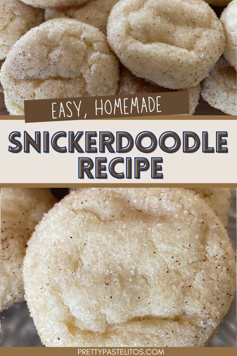 Mom's Award-Winning Snickerdoodles - PrettyPastelitos Tartar Recipe, Homemade Snickerdoodle Cookies, Cream Of Tartar Recipe, Easy Fall Desserts, Snickerdoodle Cookie Recipe, Award Winning Cookies, Great Aesthetic, Snickerdoodle Cookie, Easy Cakes