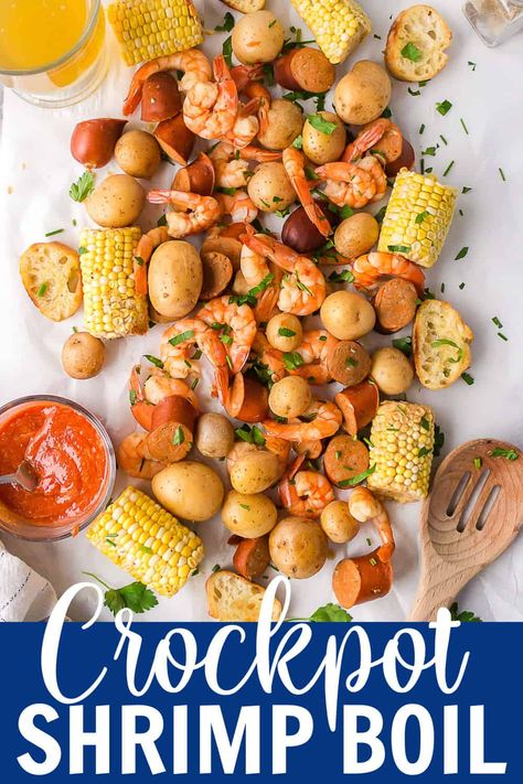 Crockpot Low Country Boil, Crock Pot Shrimp Boil, Seafood Boil Crockpot, Crockpot Seafood Boil, Crockpot Shrimp Boil, Old Bay Shrimp Boil, Crockpot Seafood, Crock Pot Shrimp, Belle Of The Kitchen