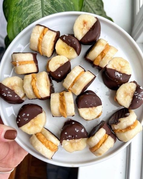 Sommer Mad, Healthy Sweet Snacks, Banana Bites, Healthy Snack Options, Chicken Healthy, Healthy Food Dishes, Healthy Food Motivation, God Mat, Healthy Sweets Recipes