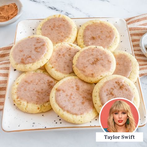 Taylor’s Chai Cookies, Taylor Swift Inspired Dessert, Taylor Swift Chai Tea Cookies Recipe, Chai Tea Cookies Taylor Swift, Taylor Swift Cookies Chai, Taylor Chai Cookies, Taylor Swift Christmas Cookies, Taylor Swift Chai Cookie Recipe, Taylor Swift Inspired Cookies